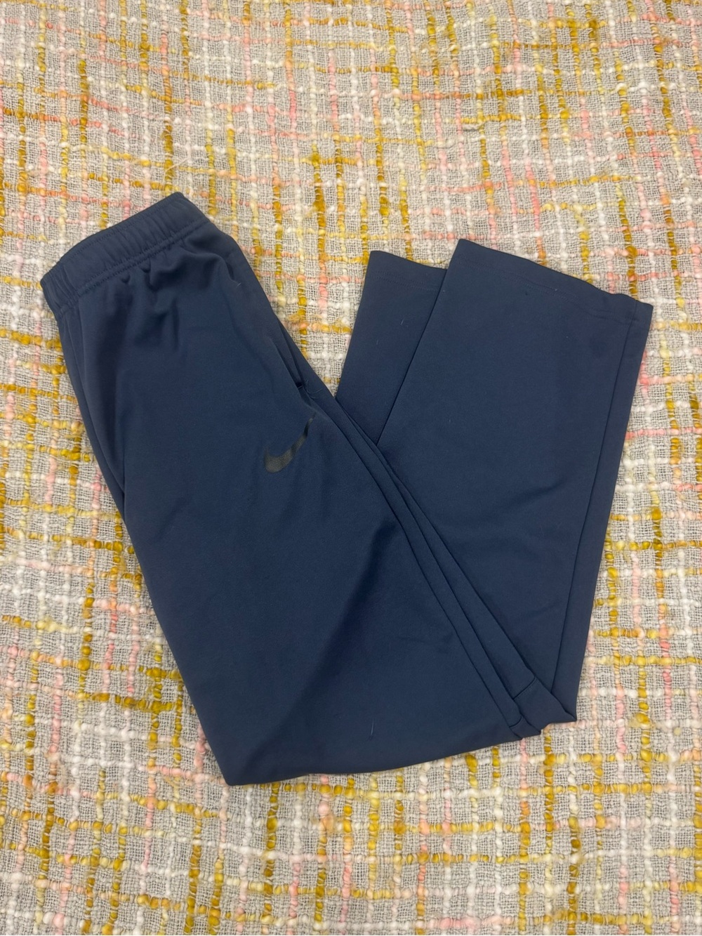 Nike Blue Track Pants with Subtle Swoosh
